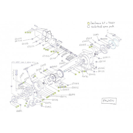 FALKON - Pièces détachées pour guindeau LOFRANS' - LOFRANS'