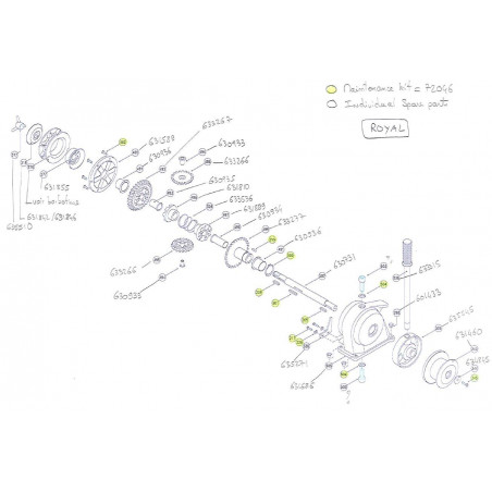 ROYAL - Pièces détachées pour guindeau LOFRANS' - LOFRANS'