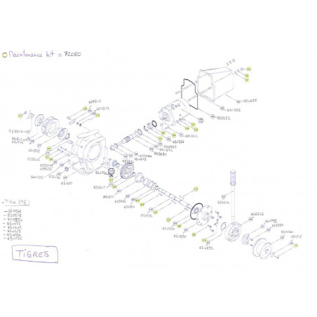 TIGRES- Pièces détachées pour guindeau LOFRANS' - LOFRANS'
