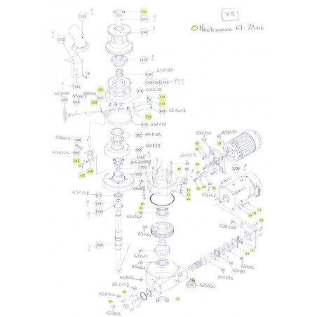 X5 - Pièces détachées pour guindeau LOFRANS' - LOFRANS'