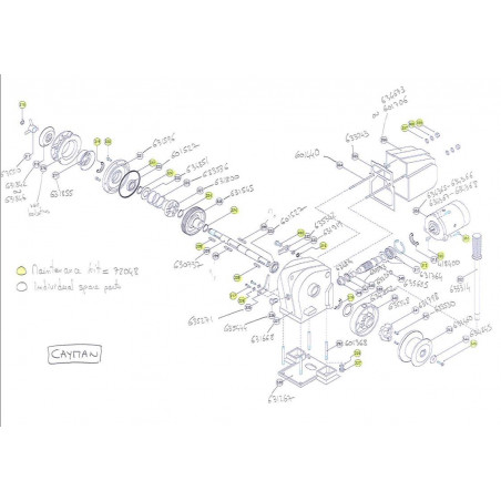 CAYMAN - Pièces détachées pour guindeau LOFRANS' - LOFRANS'