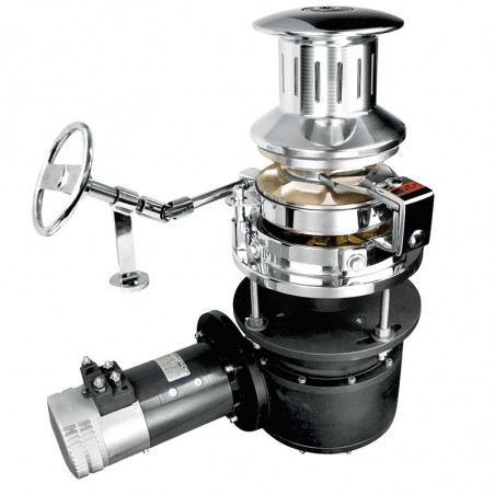 Guindeau électrique 3500w 24V ERCOLE VERTICAL en acier inoxydable avec poupée - LOFRANS'