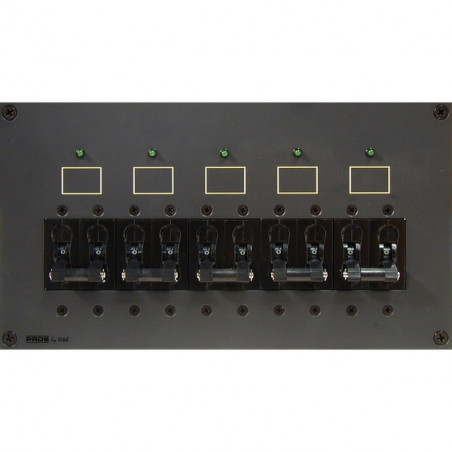 Tableau pour 5 disjoncteurs à levier bipolaires - PROS